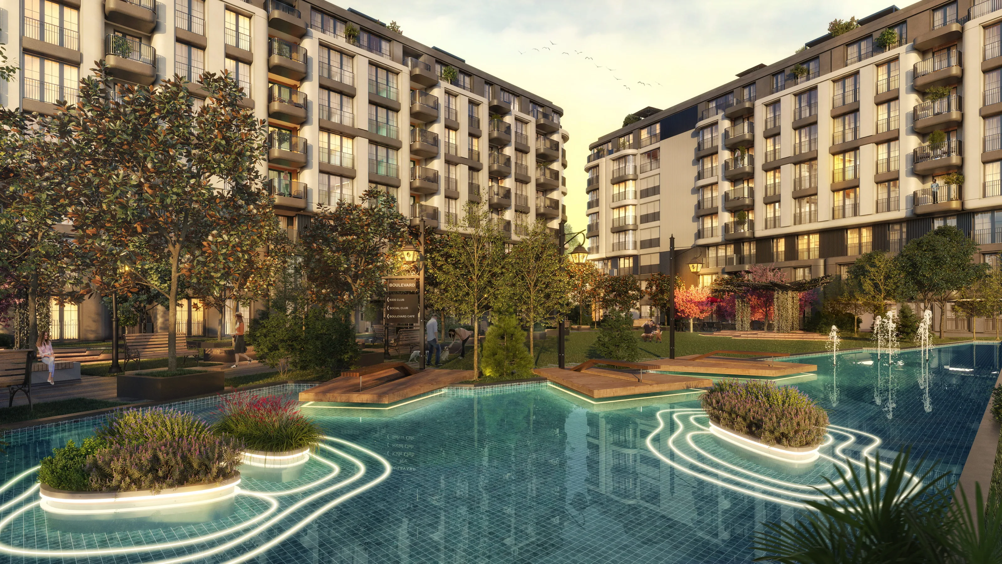 Küçükçekmece’de Satılık Daireler Metrobüse 2 Dakika Geniş Peyzajlı Modern Konut Projesi