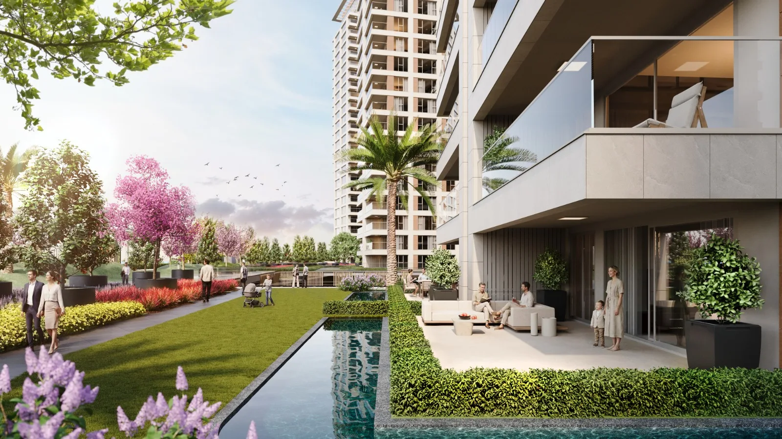 Kartal’da Satılık Daireler Geniş Yeşil Alanlı ve Sosyal Tesisli Büyük Ölçekli Proje