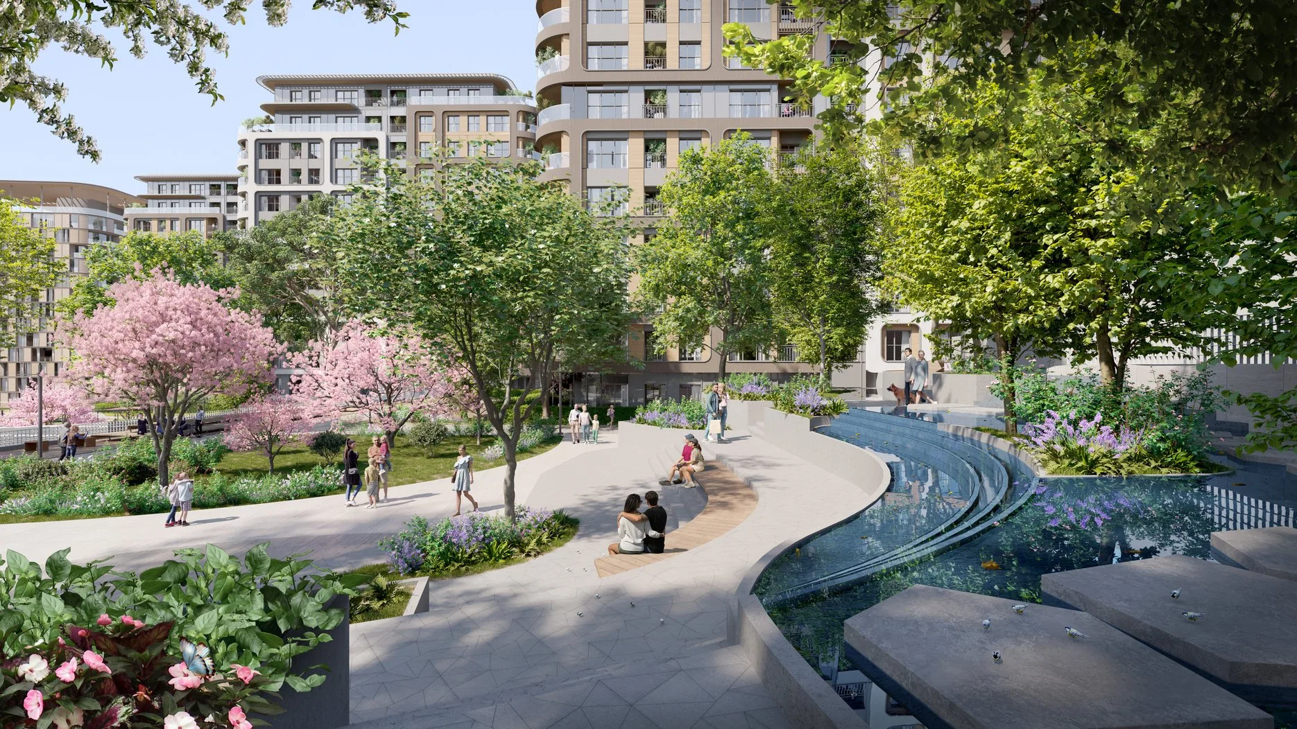 Eyüpsultan’da Satılık Daireler Haliç’e Yakın Geniş Yeşil Alanlı Aile Konseptli Proje