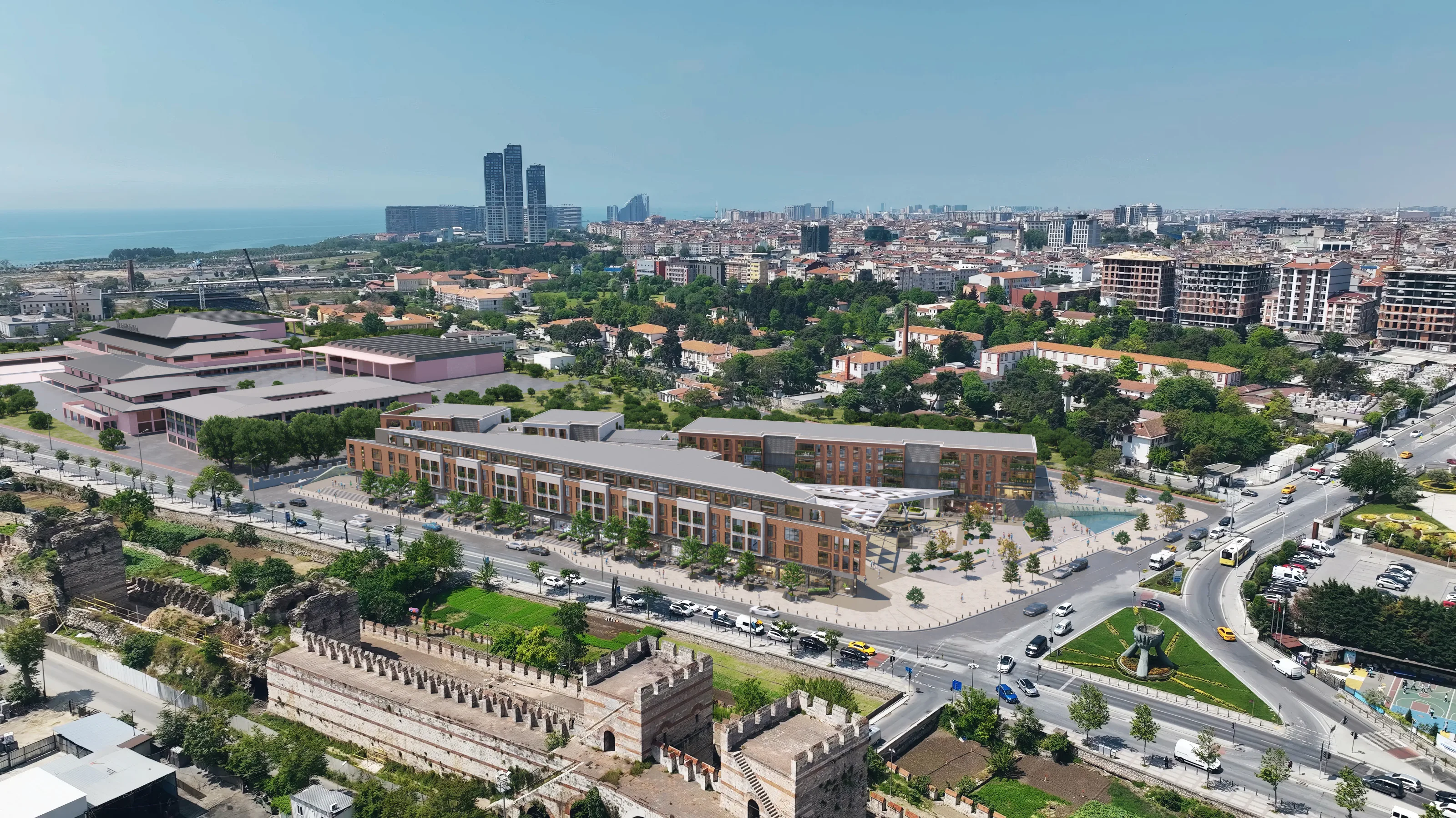 Apartments for Sale in Zeytinburnu Istanbul Horizontal Architecture Project in Historic Old City