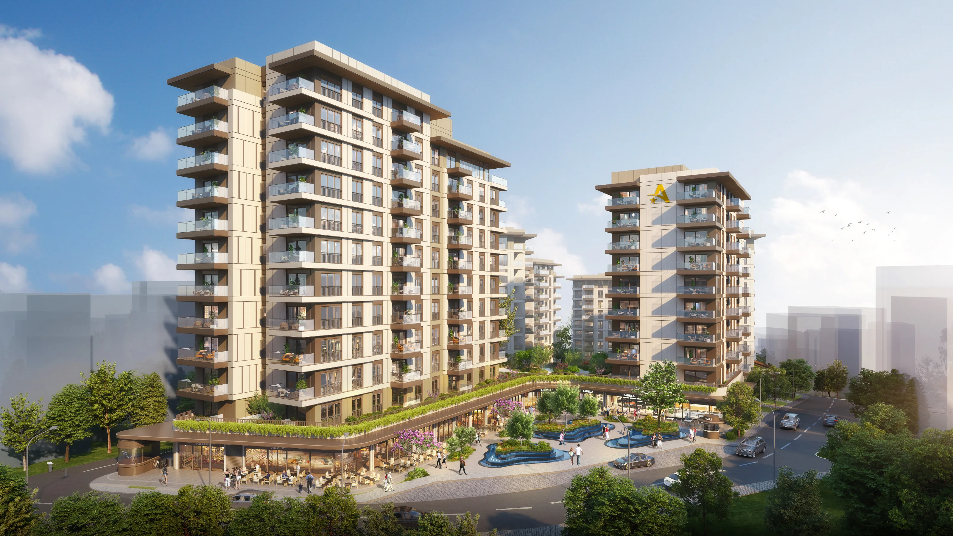 Apartments for Sale in Sisli Istanbul Modern Project with Commercial Units Close to Transport and Malls