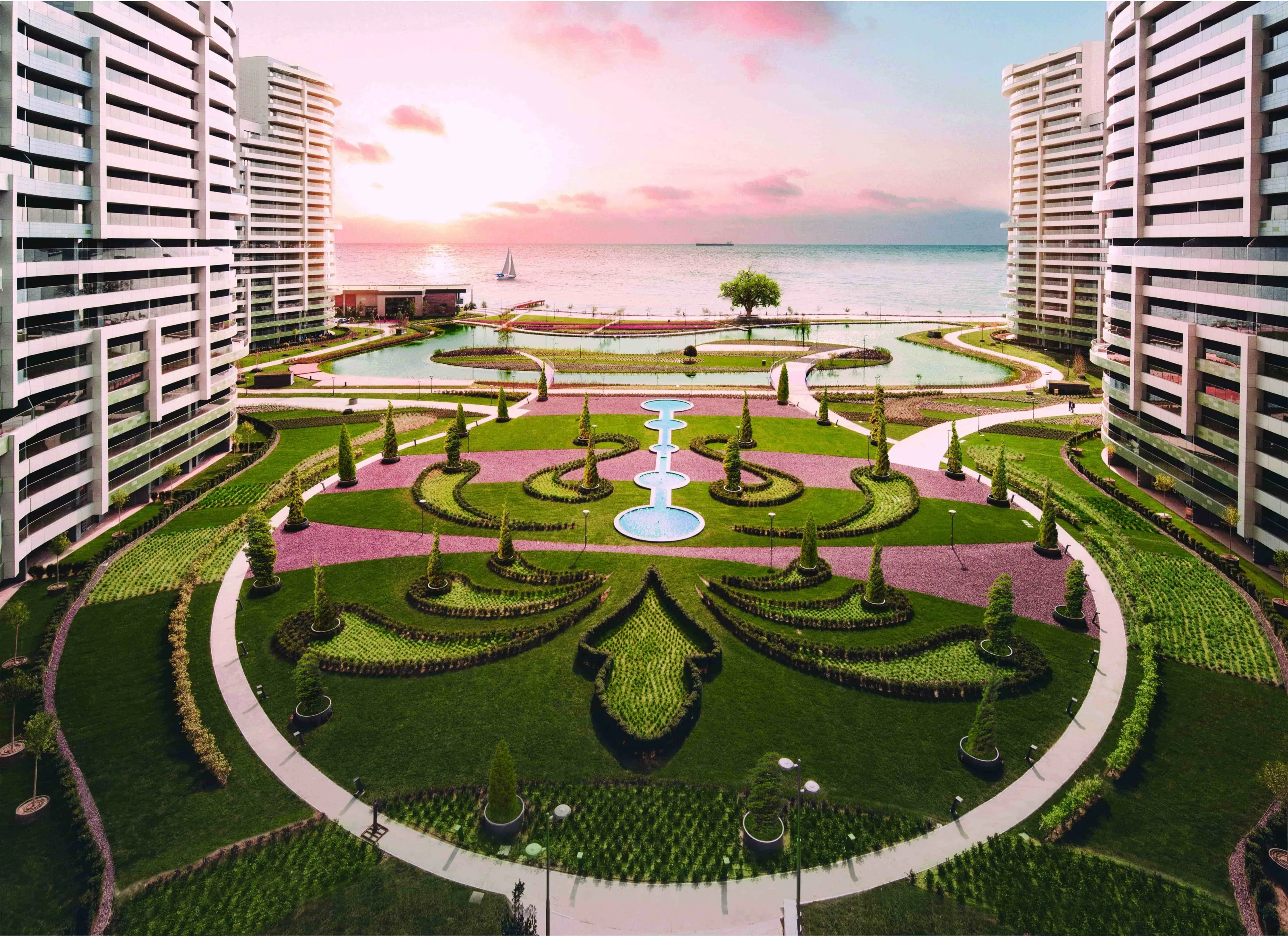 Seafront Apartments for Sale in Atakoy Istanbul Private Coastline Luxury Project Near Marina