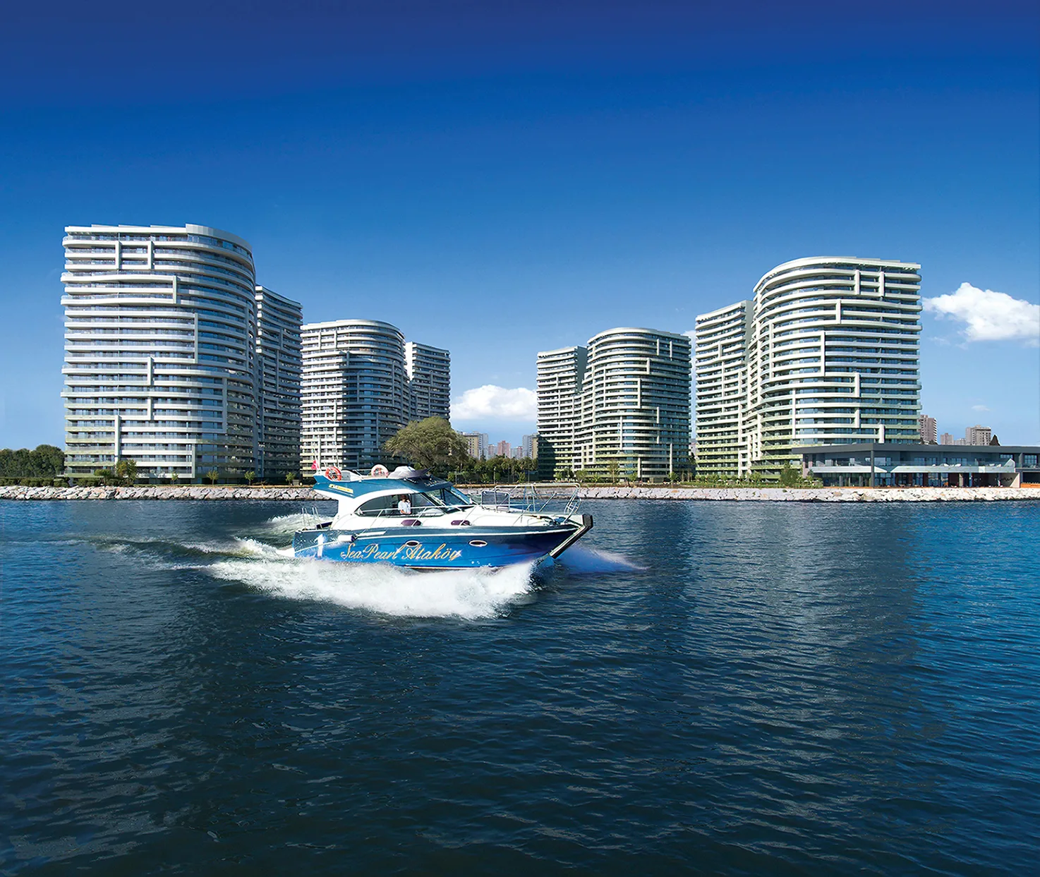 Seafront Apartments for Sale in Atakoy Istanbul Private Coastline Luxury Project Near Marina