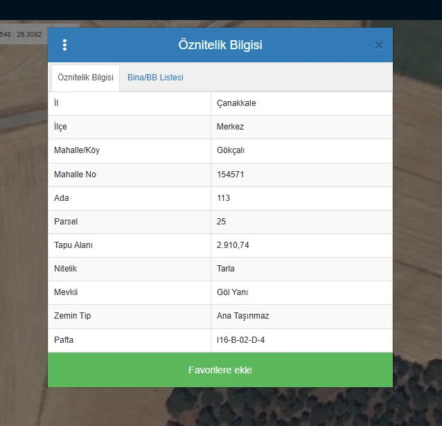 FOA'dan, Çanakkale Merkez Gökçalı Köyü, 2911 m² Müstakil Tapulu