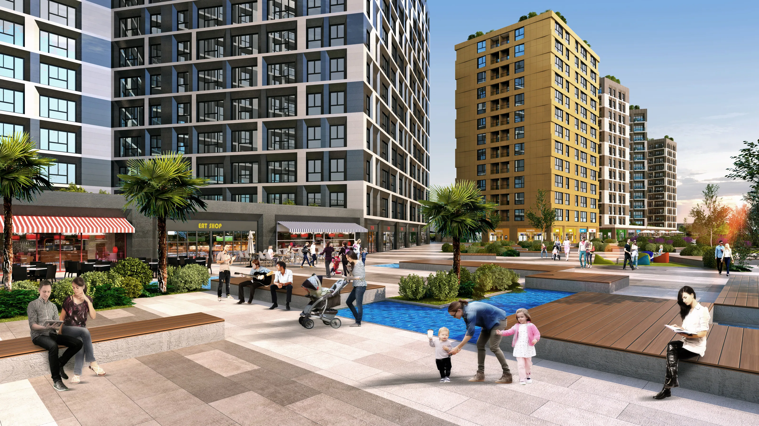 Квартиры в Кючюкчекмедже Сефакёй Стамбул многофункциональный проект рядом с метроbus и E5