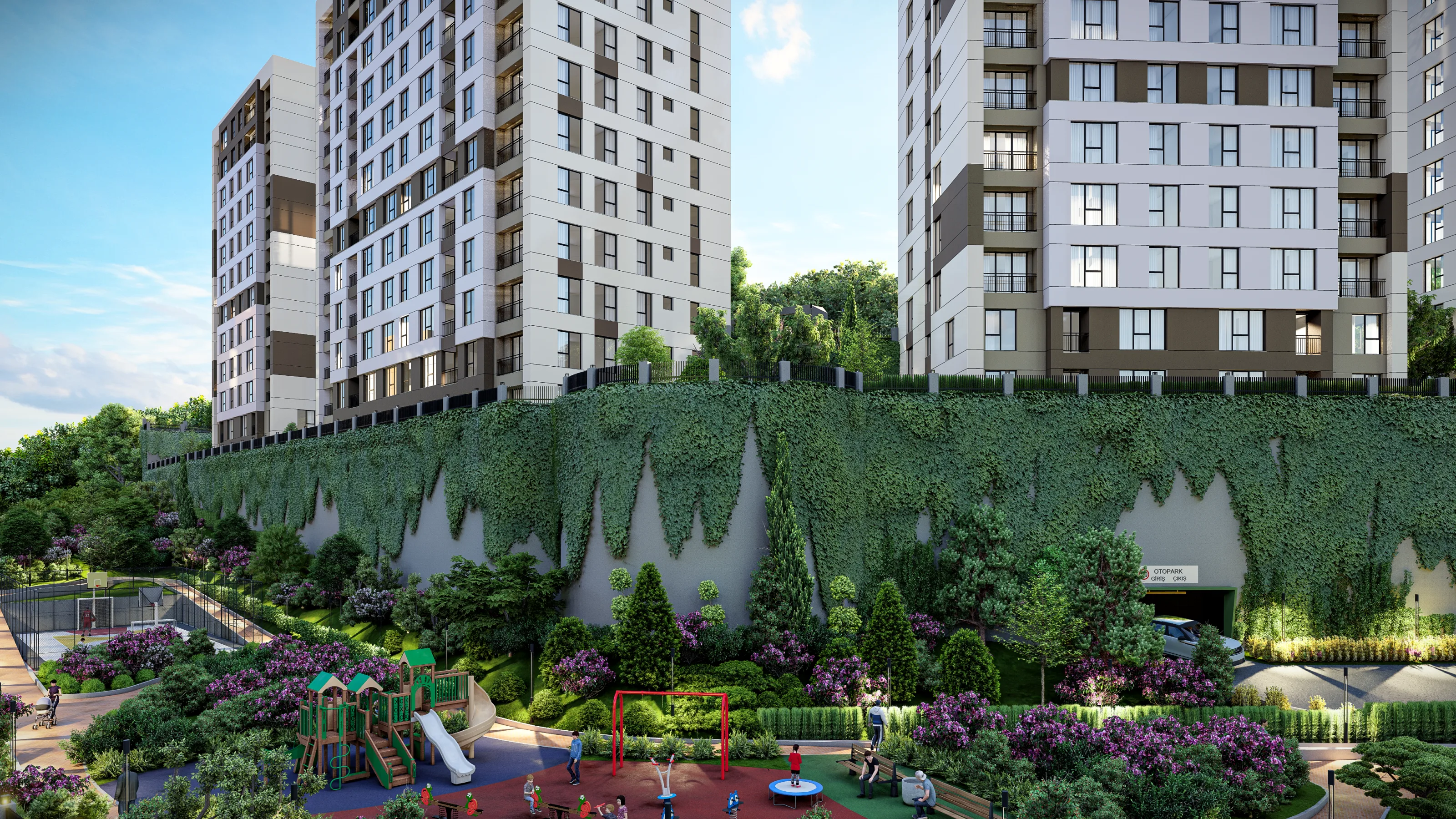 Apartments for Sale in Eyupsultan Istanbul Modern Project Close to Metro Tram and TEM Highway