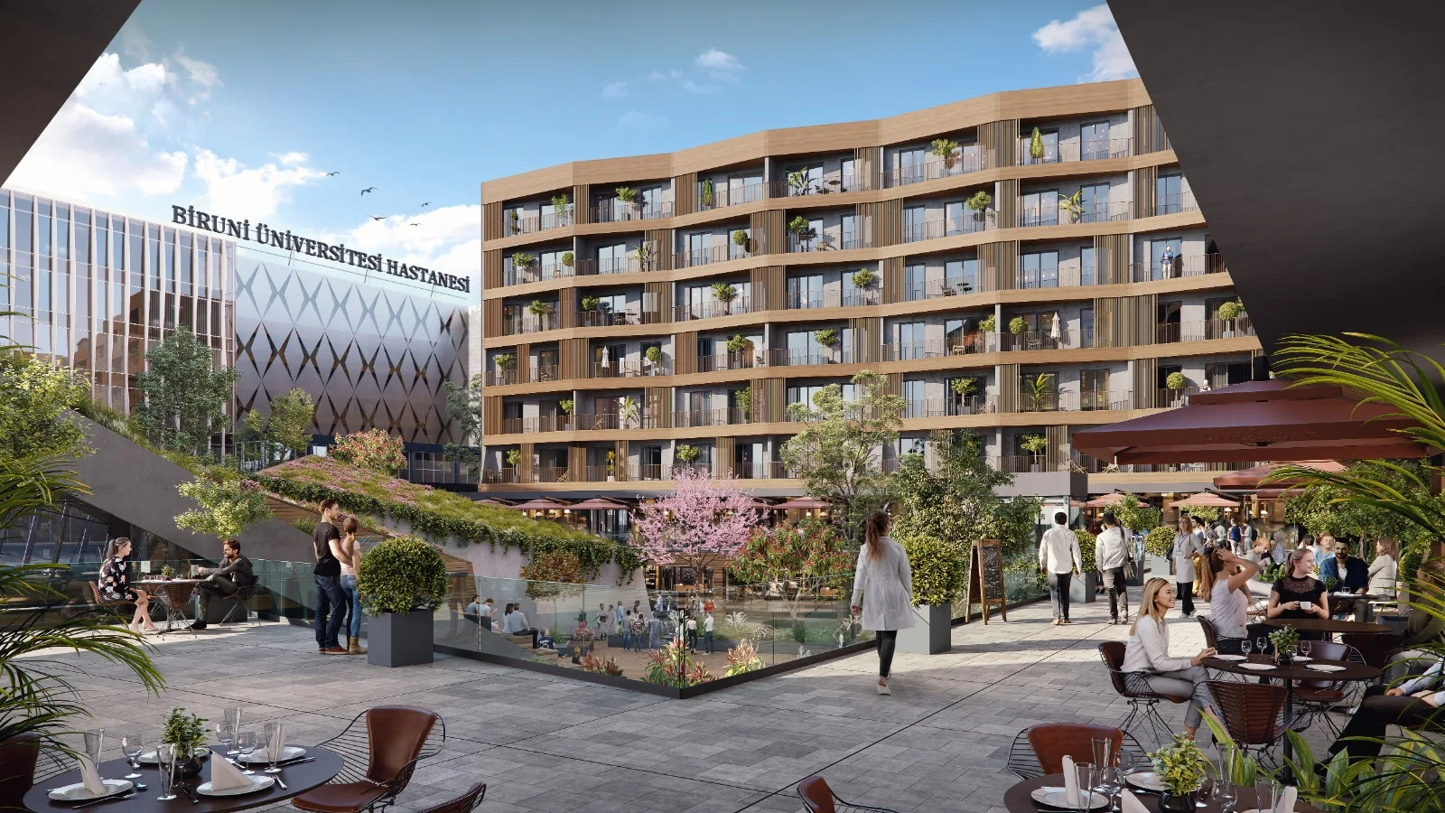 Medical Tourism Apartments for Sale in Sefakoy Istanbul Project Next to University with Shopping Center