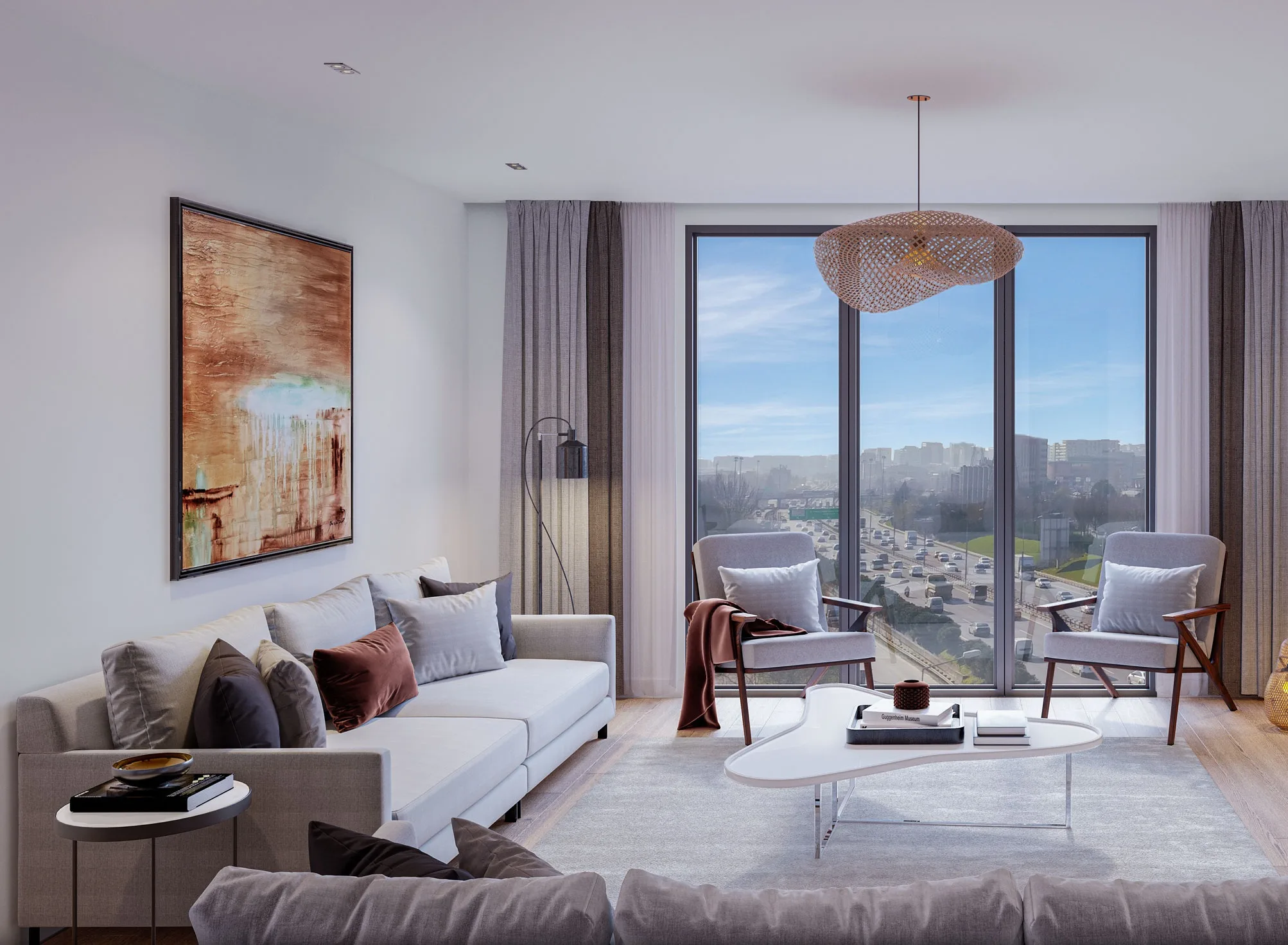 Home Office Apartments for Sale in Basin Express Istanbul Modern Project Near Metro and Highways