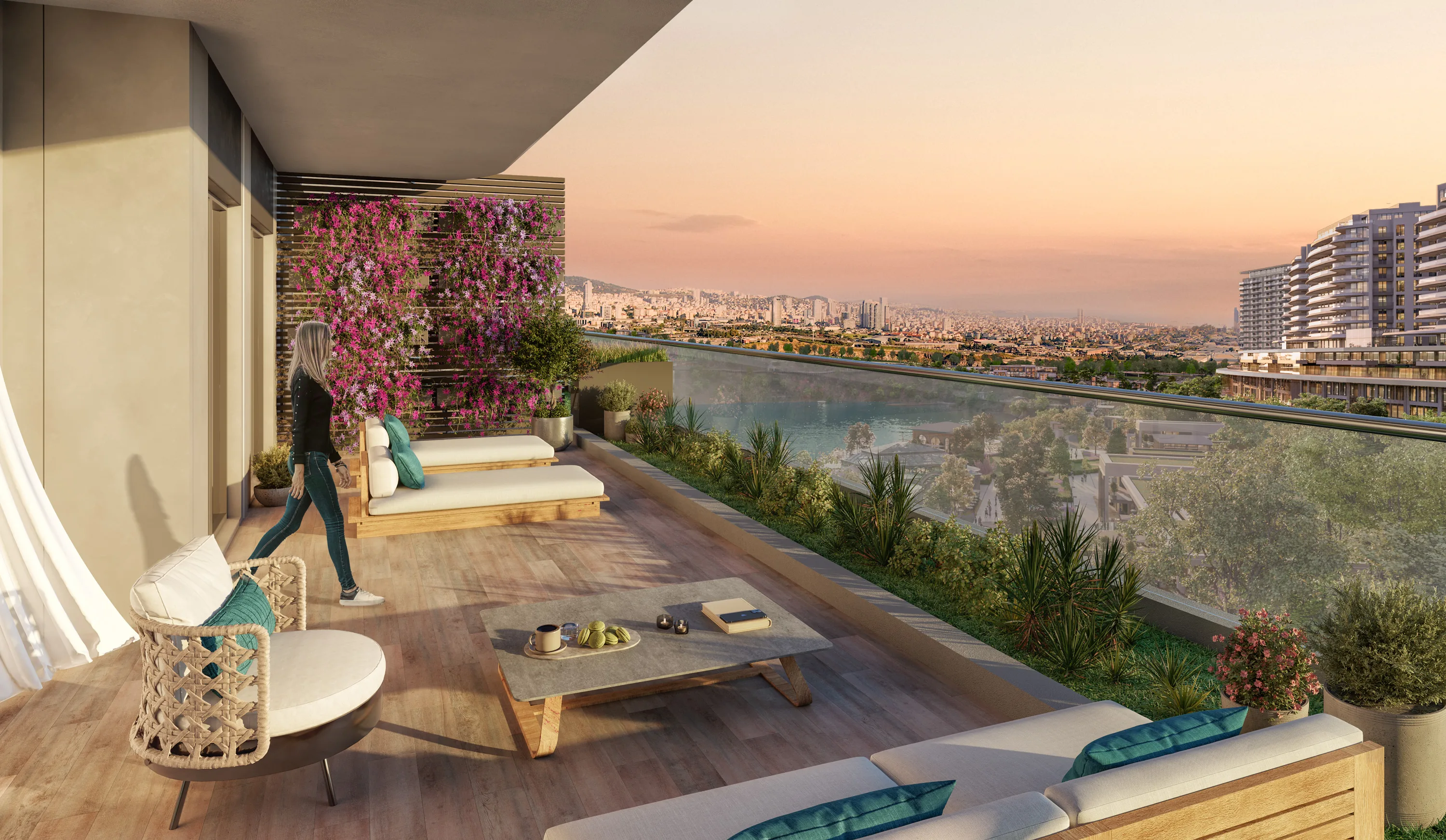 Квартиры в Картале Стамбул жилой комплекс у озера рядом с метро зелёные зоны и развитая инфраструктура