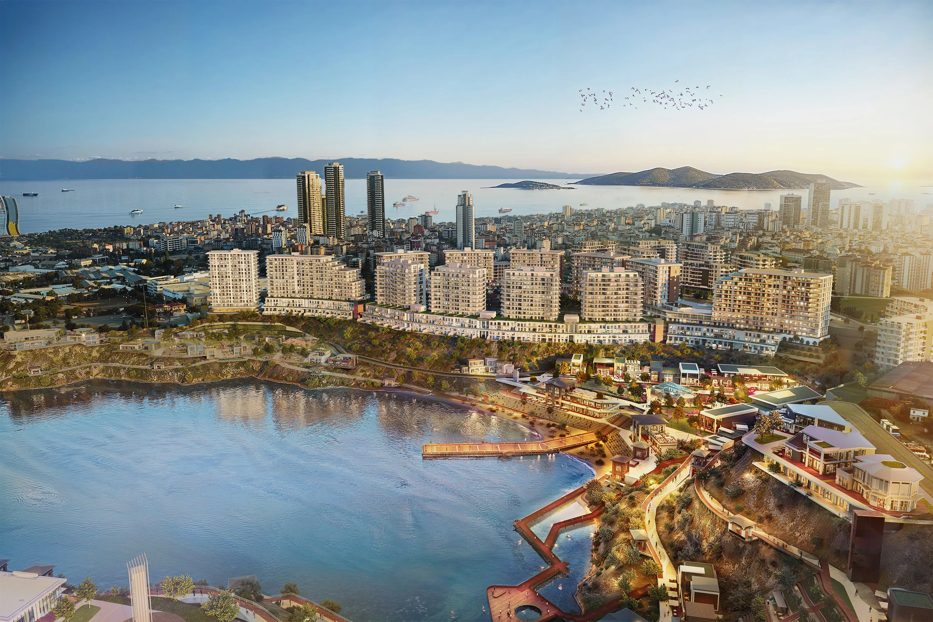 Квартиры в Картале Стамбул жилой комплекс у озера рядом с метро зелёные зоны и развитая инфраструктура