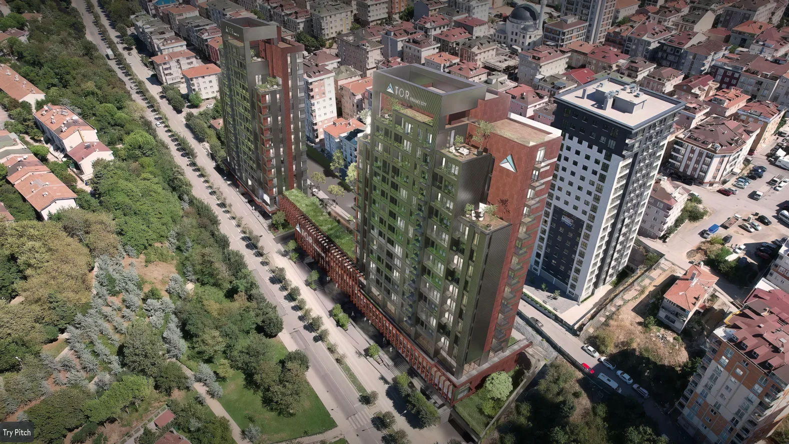 Квартиры в Умрание Стамбул рядом с финансовым центром проект с офисами и жильём