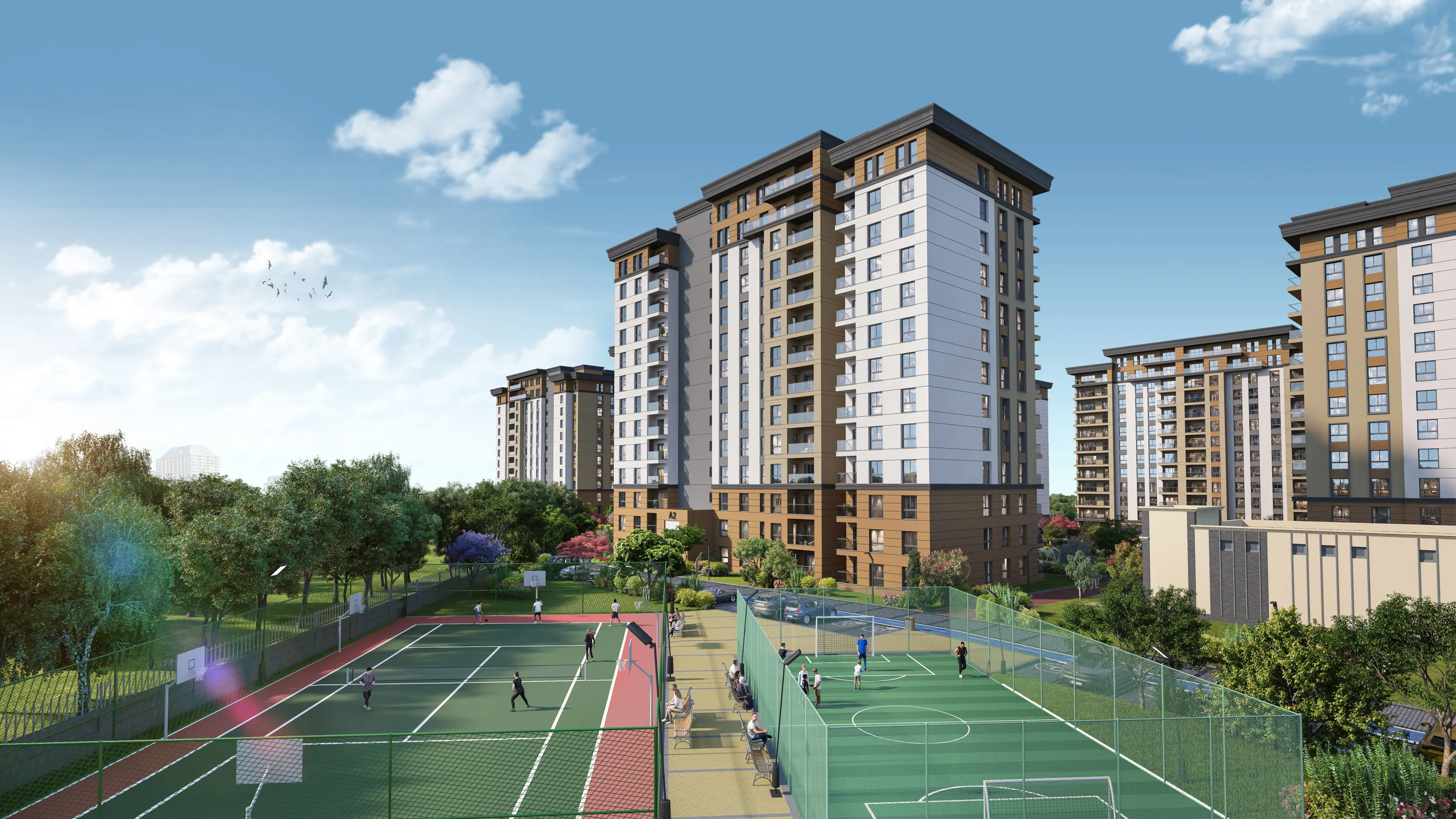 Bahçeşehir İstanbul’da Satılık Daireler Göl ve Deniz Manzaralı Metro Marmaray ve TEM’e Yakın